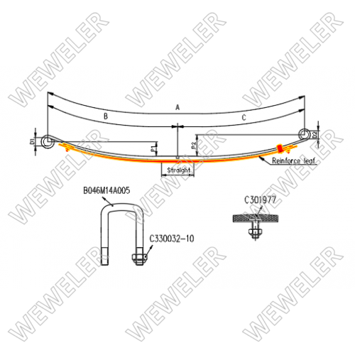 Zestaw wzmacniający resor tylny Renault Master XDD FK023T396ZB