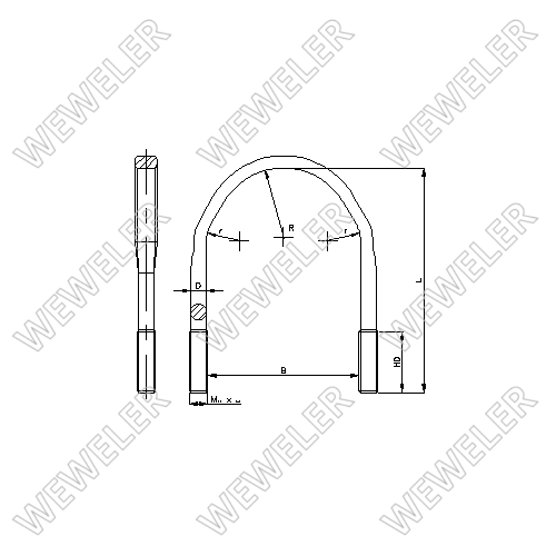 Strzemię Resoru Schmitz OE 1031366 M20x160x239 B001M20B022