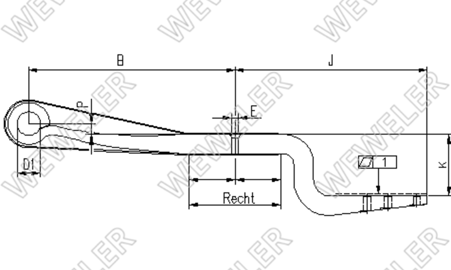 BPW Półresor Z-ka Do Naczepy Kr-150 F179Z187ZA75A