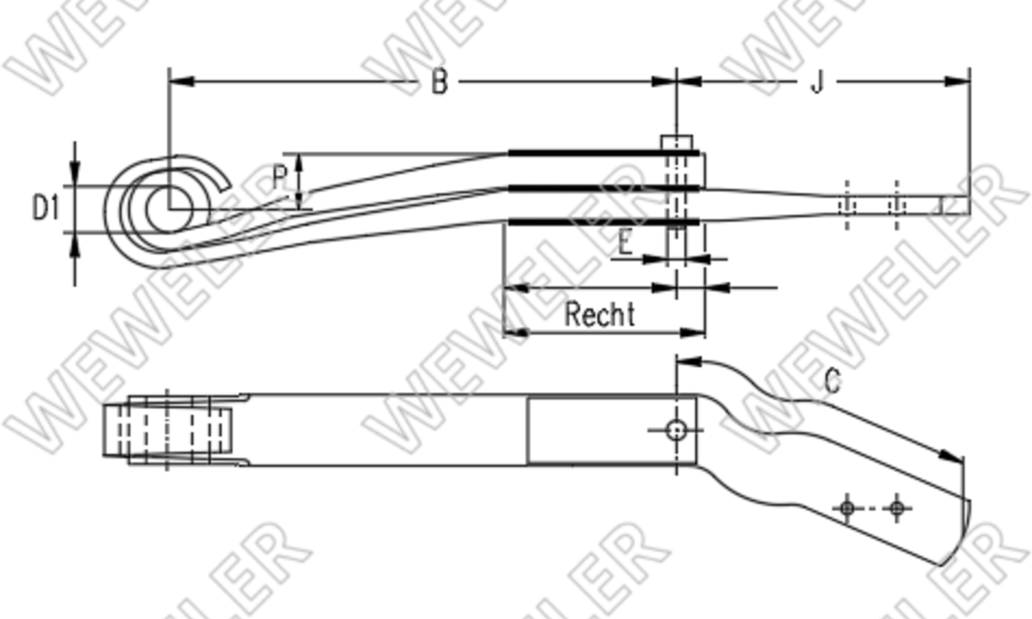Scania Półresor Tylny Do Poduszki Prawy F010T244ZR75