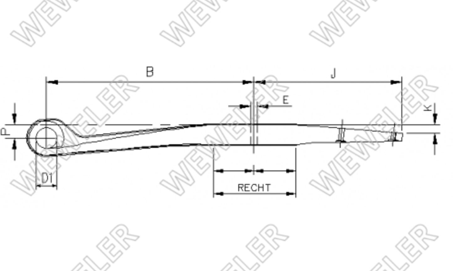 Weweler Resor Do Naczepy Schmitz, Daimler O F001A037IQ75
