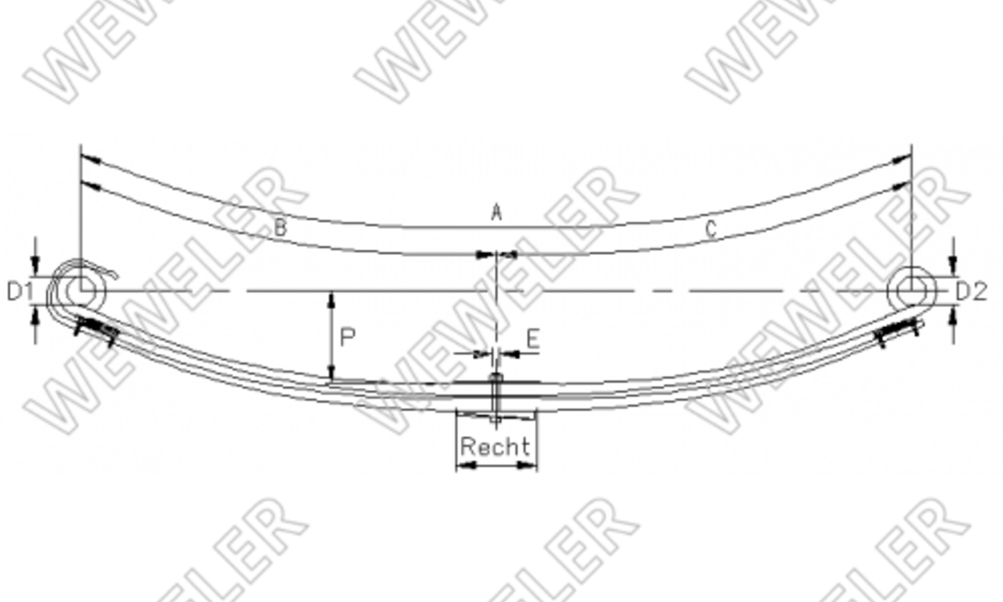 DAF XF/CF Euro-6 Resor Przedni F017T827ZA75