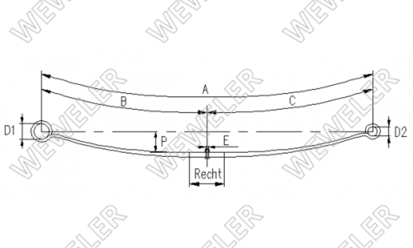 Fiat Ducato/Jumper/Boxer Resor tylny F011T494ZZ75