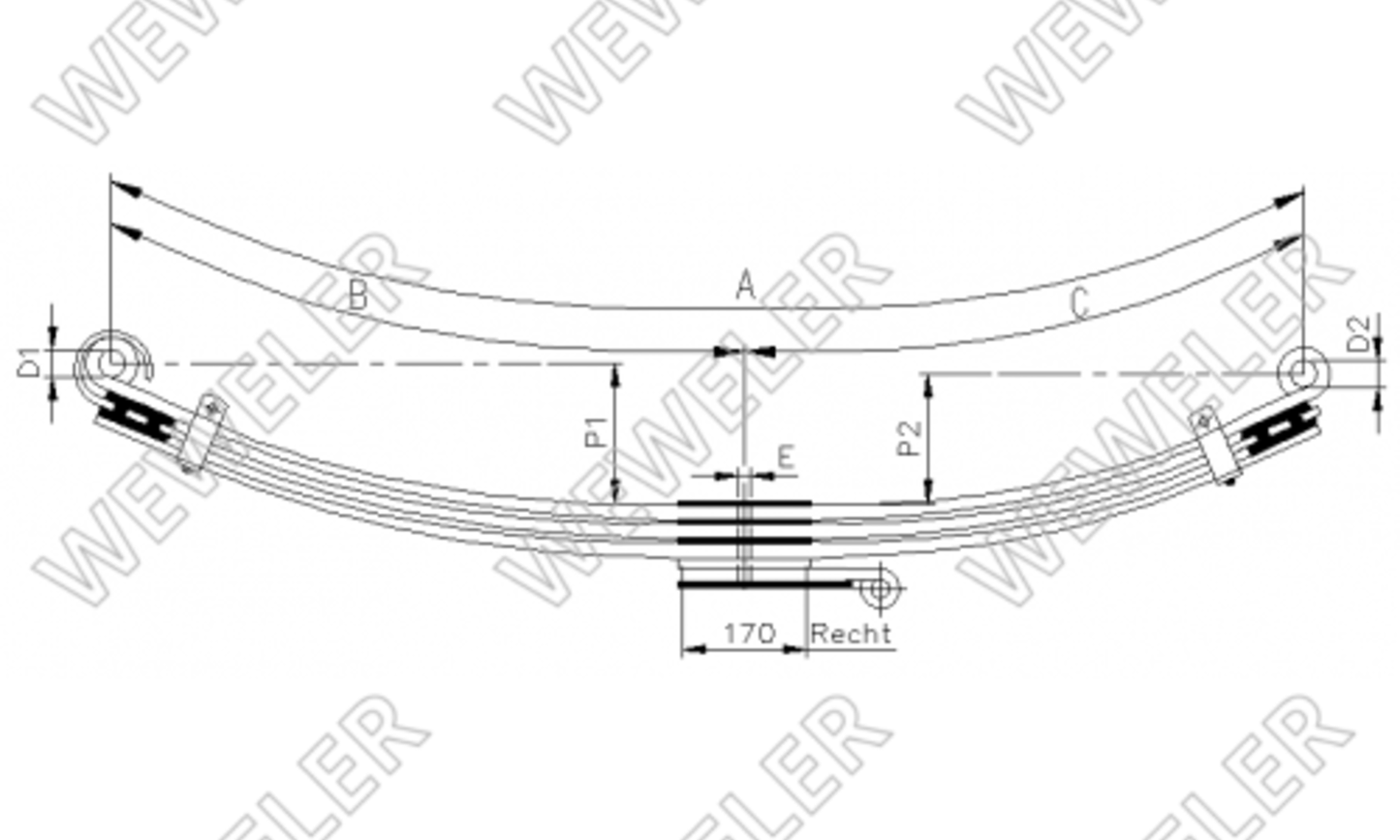 MAN Resor Przedni 3-piórowy F088T287ZA75