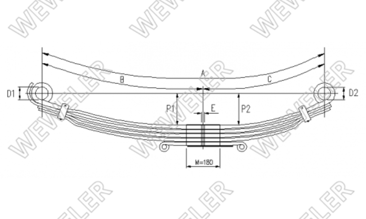 MAN Resor Przedni 4-piórowy F088T357ZA75