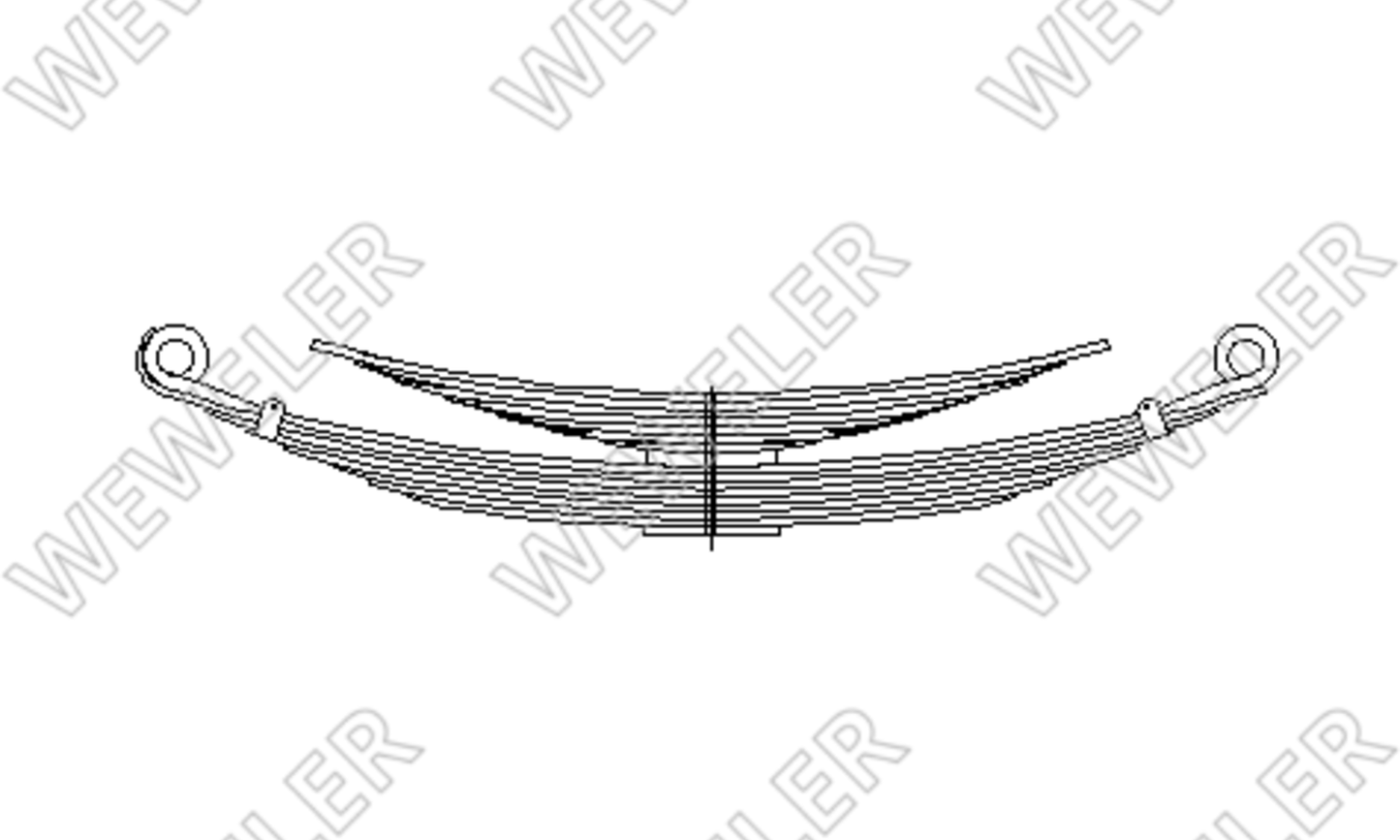 MAN 12 Resor Tylny Z Pomocnikiem 8/7 A088T254ZA76