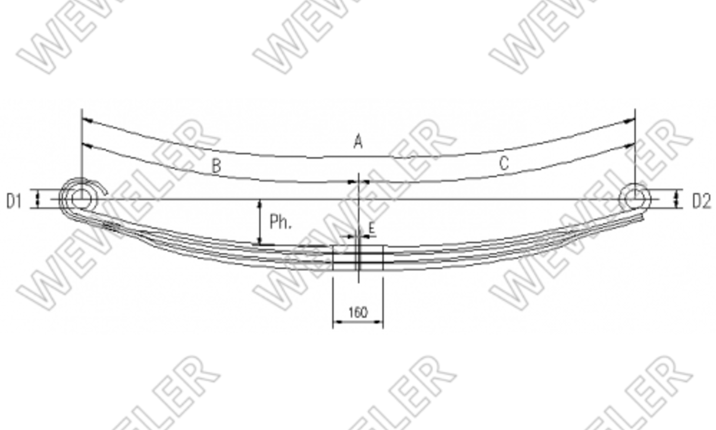 Mercedes Actros Resor Przedni F020T659ZA75