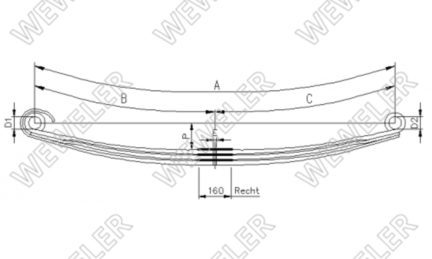 Mercedes Actros Resor Przedni F020T663ZA75