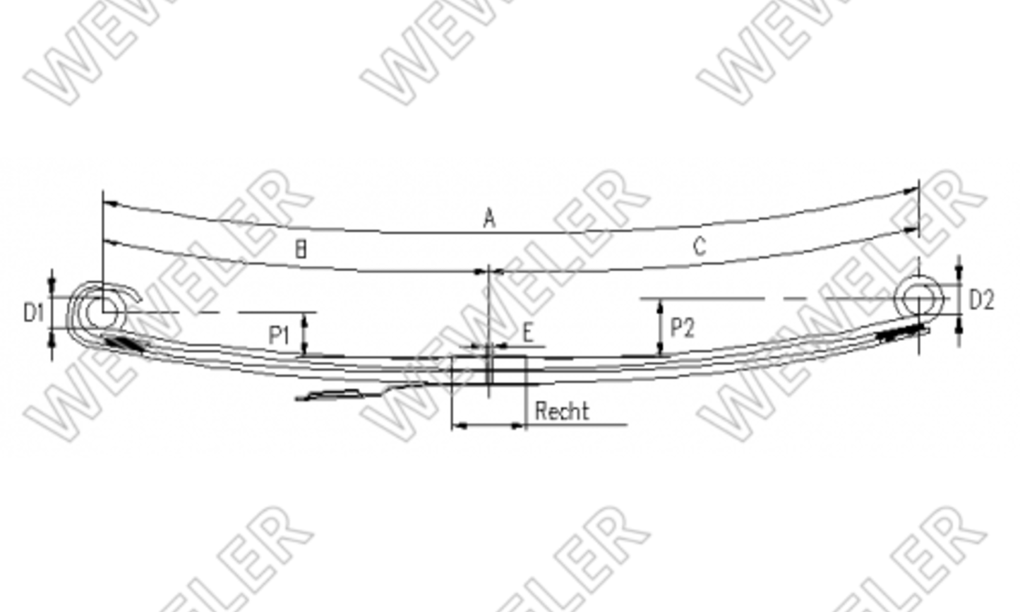 Mercedes Actros Resor Przedni F020T821ZA75