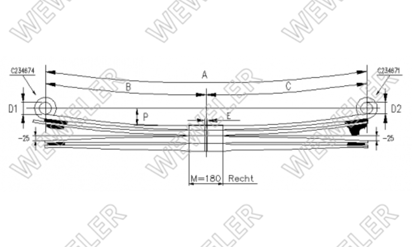 Mercedes-Atego Resor Tylny F020T850ZA75