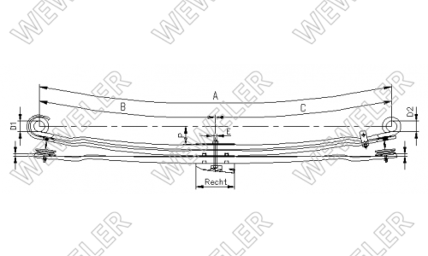 Nissan NT500/renault Maxcity Resor Tylny F046T230ZA75
