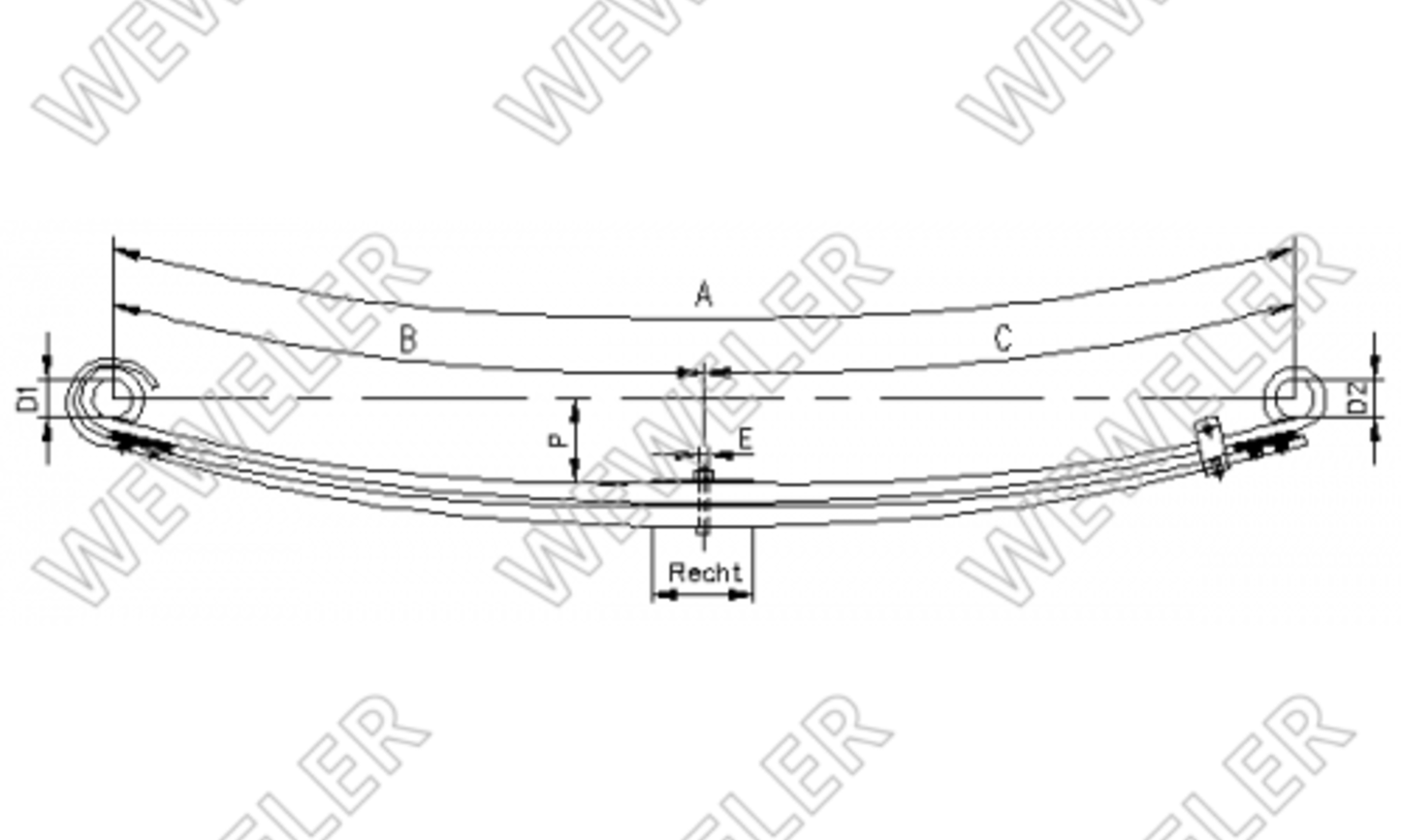 Scania Resor Przedni 2-piórowy Po 2016 R. F010T199ZA75