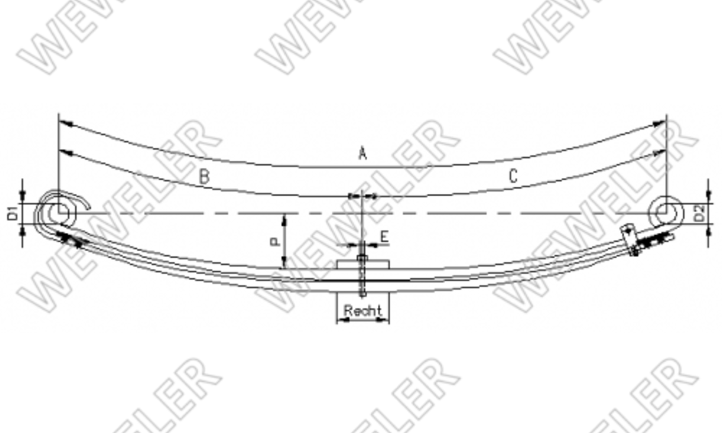 Scania Resor Przedni 2-piórowy Po 2016 F010T203ZA75