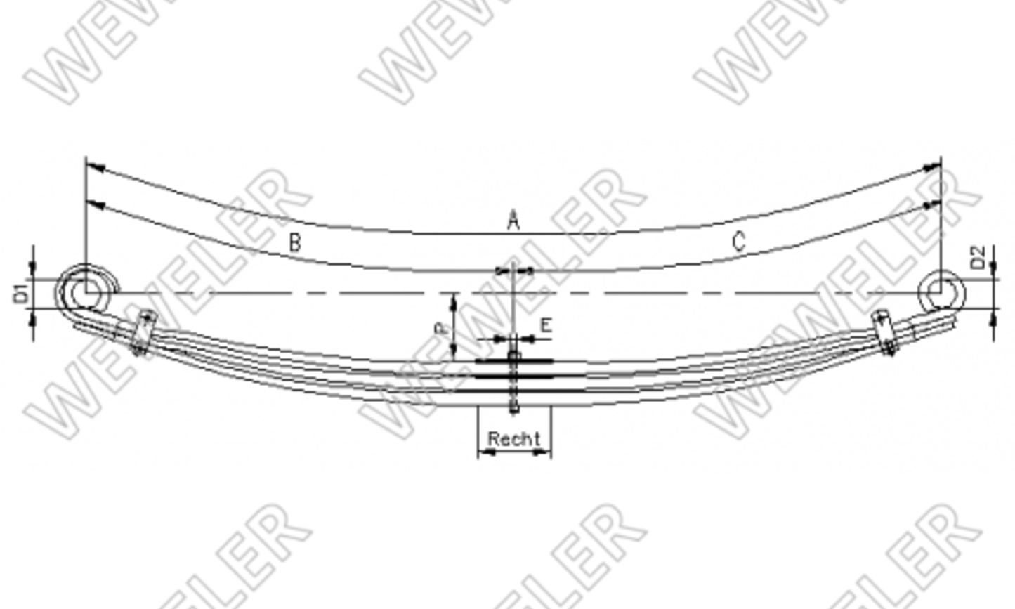 Scania Resor Przedni 3-piórowy Po 2016 R. F010T207ZA75