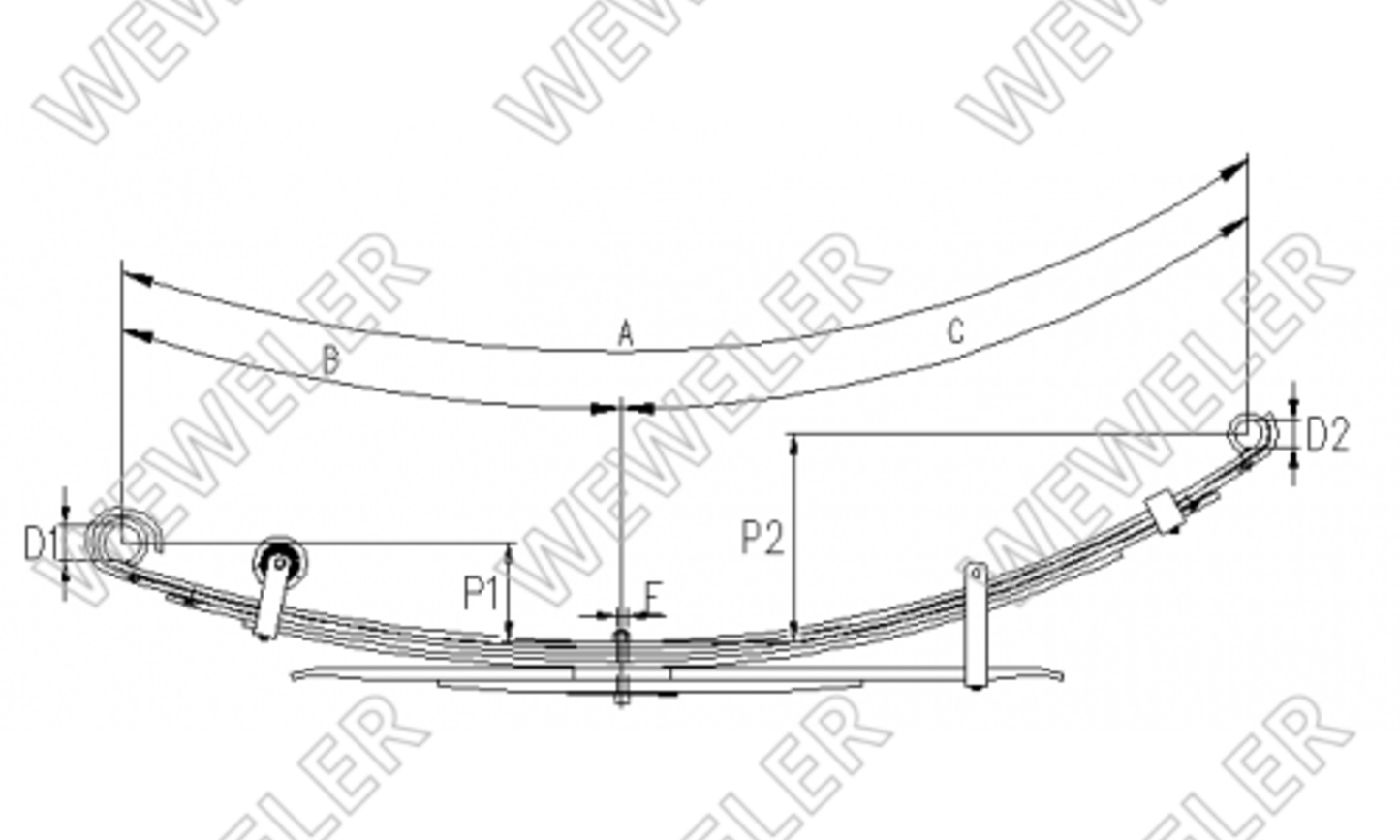 Toyota Hilux Tył 6-cio Piórowy A044T158ZA75
