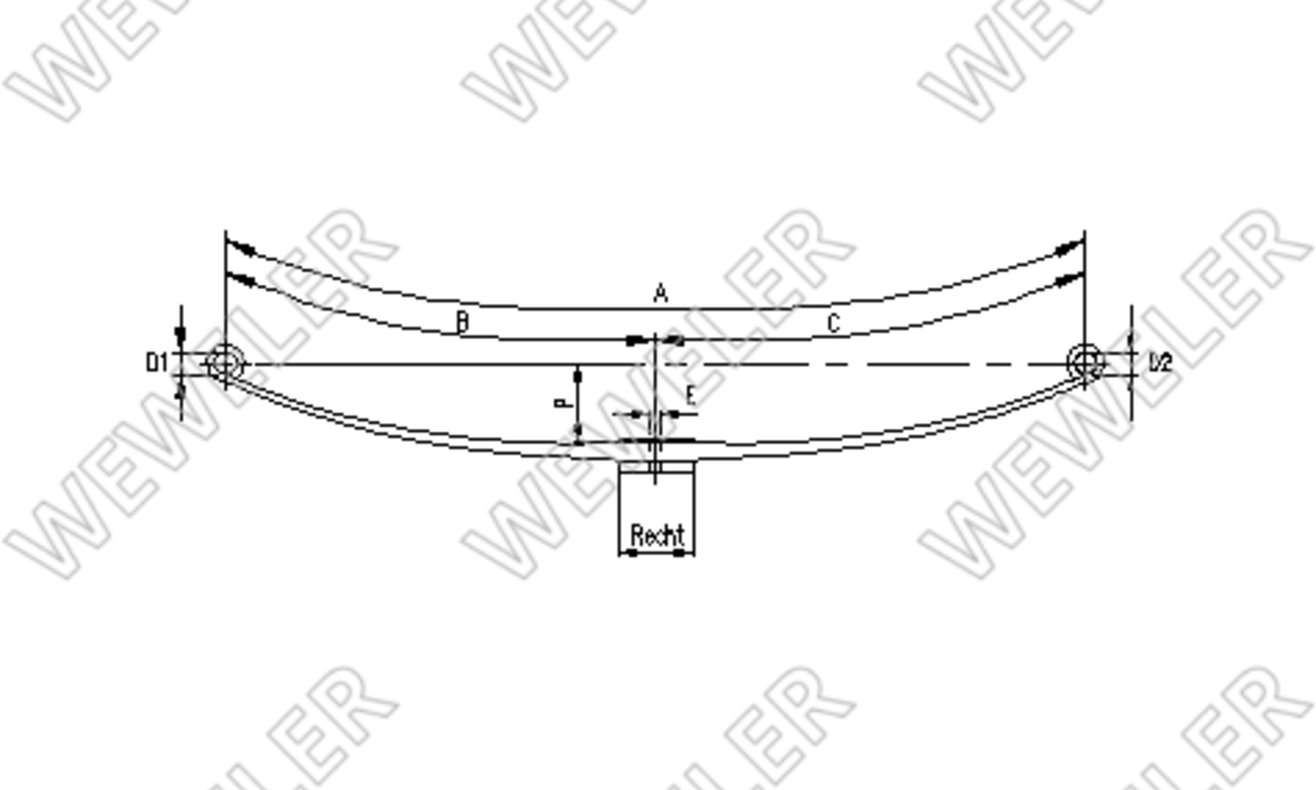 Volvo Resor Przedni 1-piórowy F022T273ZA75