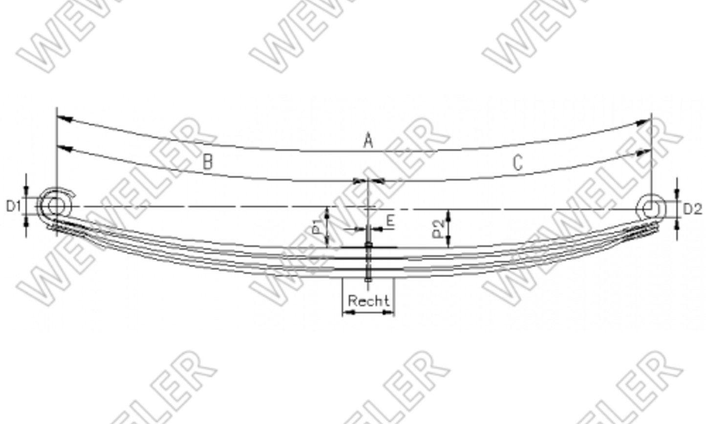 Volvo Resor Przedni 3-piórowy F022T449ZA75