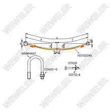 Zestaw wzmacniający resor tylny Ford Transit FK037T306ZW