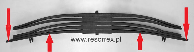 Pióro 01 resoru tylnego MAN FE2000 dł. 825/825 mm F088T296ZA00