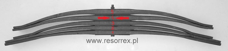Pióro 04 resoru tylnego MAN TGA dł. 765/765 mm F088T292ZA03A