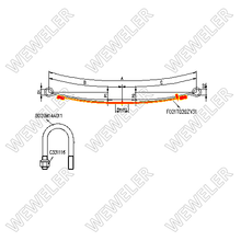 Zestaw wzmacniający resor tylny Mercedes Sprinter FK021T020ZV