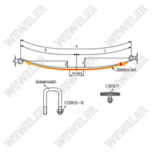 Zestaw wzmacniający resor tylny Renault Master XDD FK023T396ZB