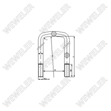 Strzemię RVI Przód M16x91x145 B025M16A010