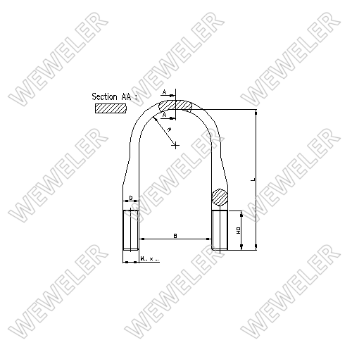 Strzemię Resoru Mercedes Tył M24x101x510 B020M24B135