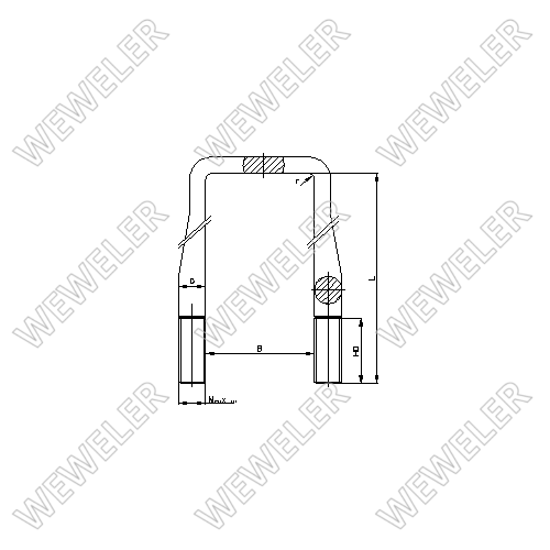 Strzemię Resoru Fruehauf M24x130x270 B256M24B003