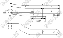 BPW Półresor Prawy Do Osi Skrętnej F179Z217ZR75