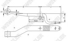 BPW Półresor Lewy Do Osi Skrętnej Z Blachą F179Z219ZL75