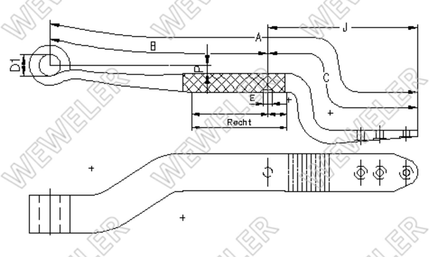 BPW Półresor Lewy Do Osi Skrętnej F179Z230ZL75