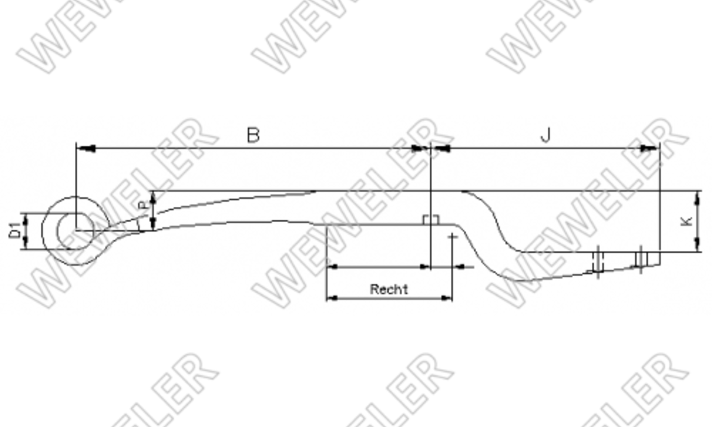 BPW Półresor Z-ka 1-piórowy Oś Eko F179Z252ZA75S