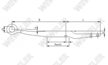 BPW Półresor Z-ka 1-piórowy Do Osi Eko L1=27 F179Z256ZA75A