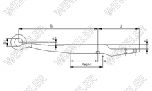 BPW Półresor Z-ka 1-piórowy Do Osi Eko L1-20 F179Z285XA75