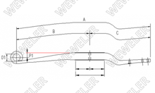 Weweler Res.do Nacz./przycze.FLIEGL Oś Granning F001A037EB75