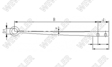Mercedes Resor Tylny 1-piórowy F020T888ZA75