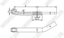 SAF Półresor Do Naczepy Lewy SAFIR F412Z556AL75