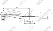 Weweler Resor Do Naczepy Schmitz Oś SAF F001A037IG75