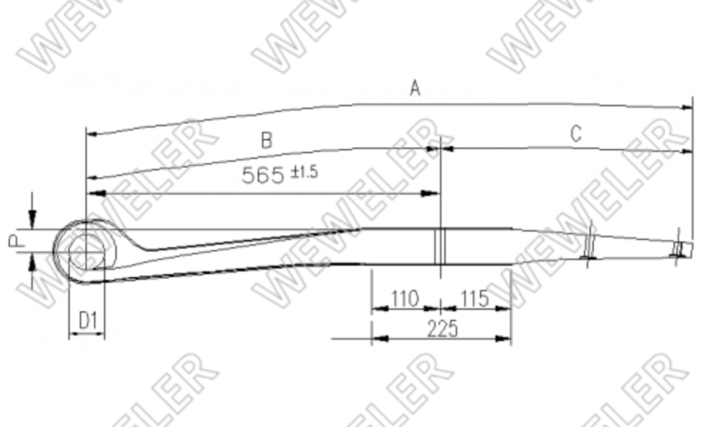 Weweler Resor Do Naczepy Schmitz, Daimler O F001A037IK75