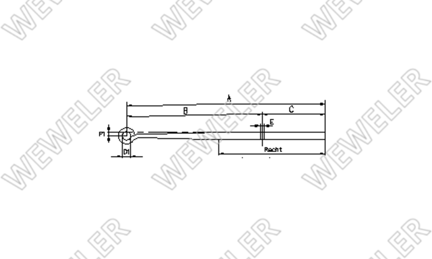 Volvo FL7 Resor Do Poduszki 2-oś Tył F022T336ZA75