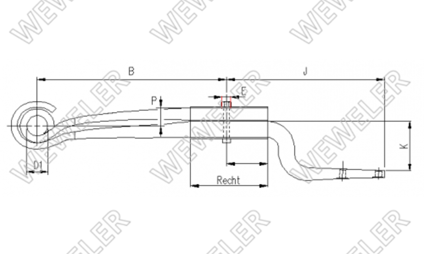 Weweler Półresor Do Naczepy F001A037GE75