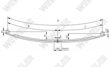 DAF 55F Resor Przedni 2 Piórowy F017T737ZA75