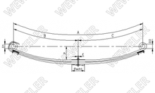 DAF-LF55 Resor Przedni 2-piórowy F017T829ZA75