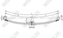 DAF XF/CF Euro-6 Resor Przedni 2-piórowy F017T833ZA75