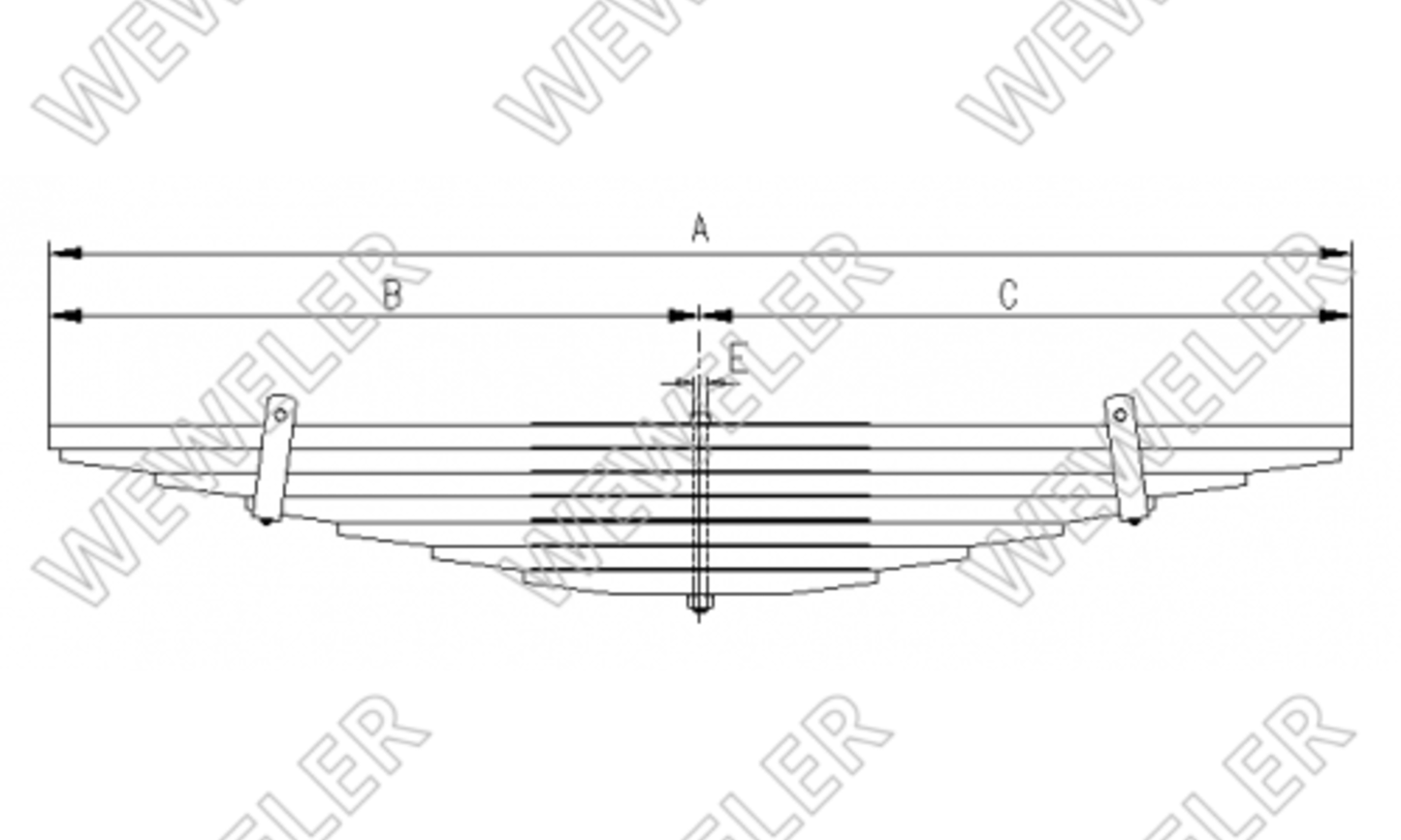 DAF-85 Resor Tylny 7-piórowy A017T880ZA70
