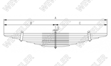 DAF-85 Resor Tylny 7-piórowy A017T880ZA70