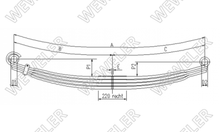 DAF Resor Tylny 4-piórowy F017T760ZA75