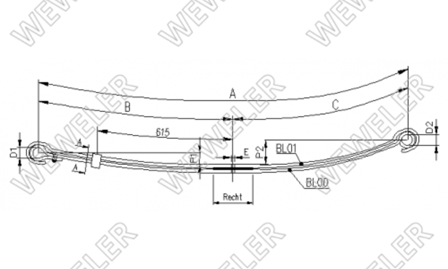 DAF Resor Przedni Do Poduszki F017T767ZA75