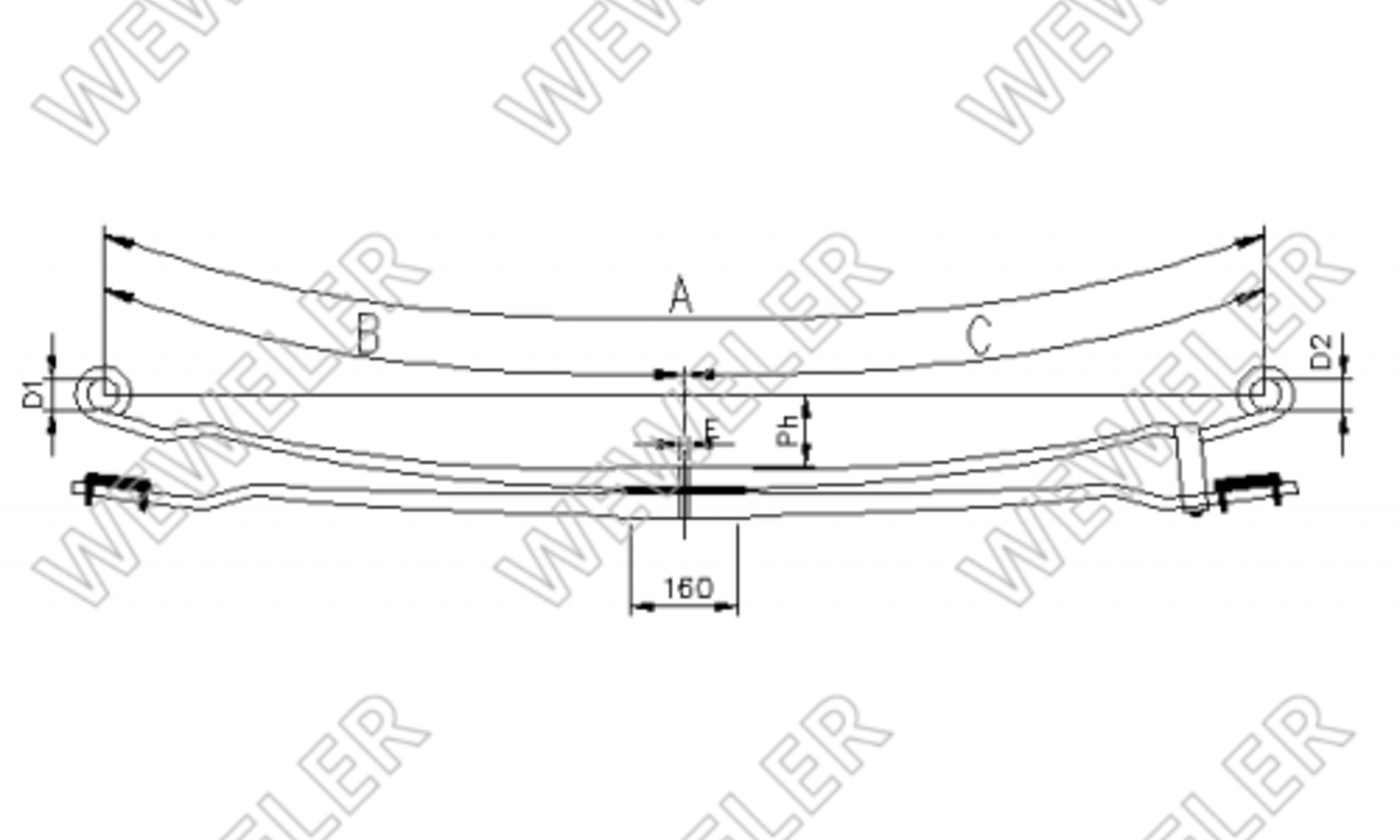 DAF Resor Tylny 1/1 F017T792ZA75